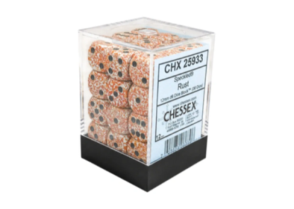 Chessex - 12mm d6 Dice Block (36 dados) - Speckled® Rust