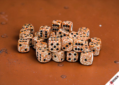 Chessex - 12mm d6 Dice Block (36 dados) - Speckled® Rust