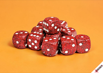 Chessex - 16mm d6 Dice Block (12 dados) - Speckled® Lava Stone