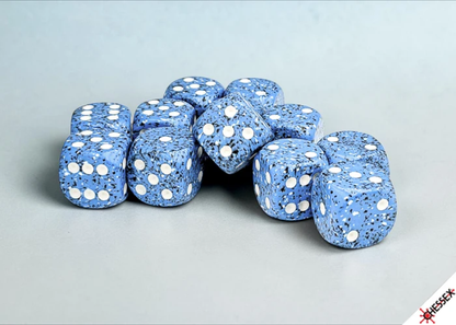 Chessex - 16mm d6 Dice Block (12 dados) - Speckled® Ocean Stone