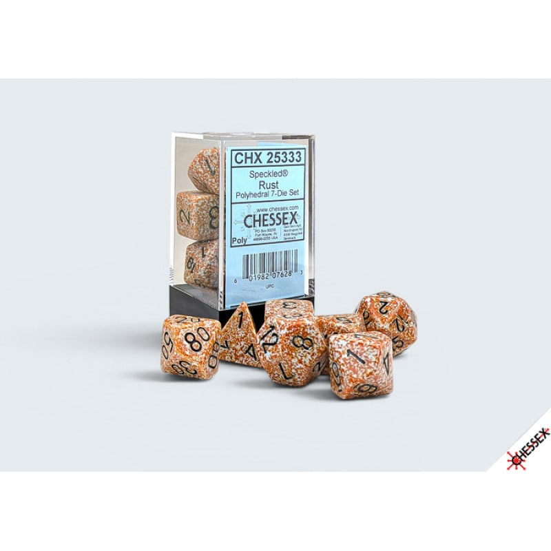 Chessex - Set de 7 dados - Speckled Rust