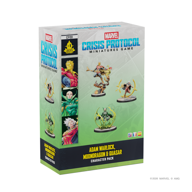 [PREPEDIDO] Crisis Protocol - Adam Warlock, Moondragon & Quasar