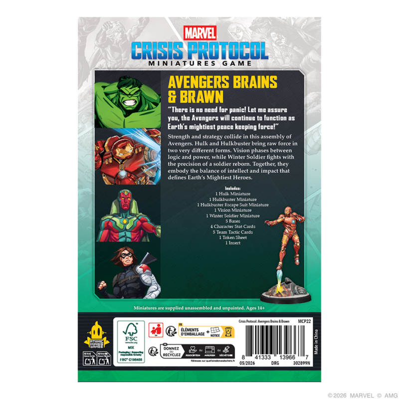 [PREPEDIDO] Crisis Protocol - Avengers Brains & Brawn
