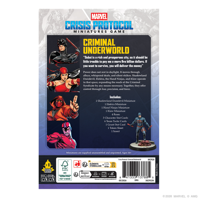 [PREPEDIDO] Crisis Protocol - Criminal Underworld Character Pack