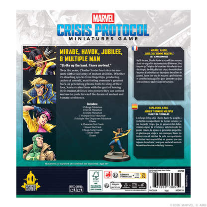 [PREPEDIDO] Crisis Protocol - Dani Moonstar, Jubilee, Multiple Man & Havok