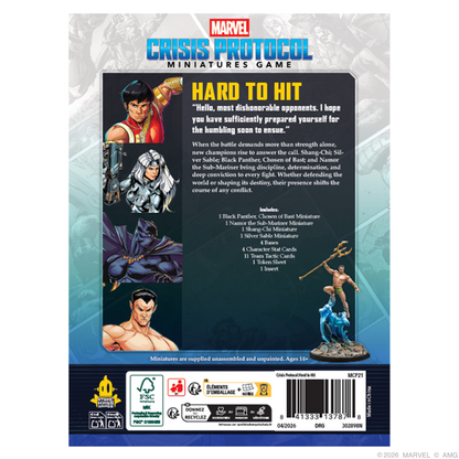 [PREPEDIDO] Crisis Protocol - Hard to Hit Character Pack