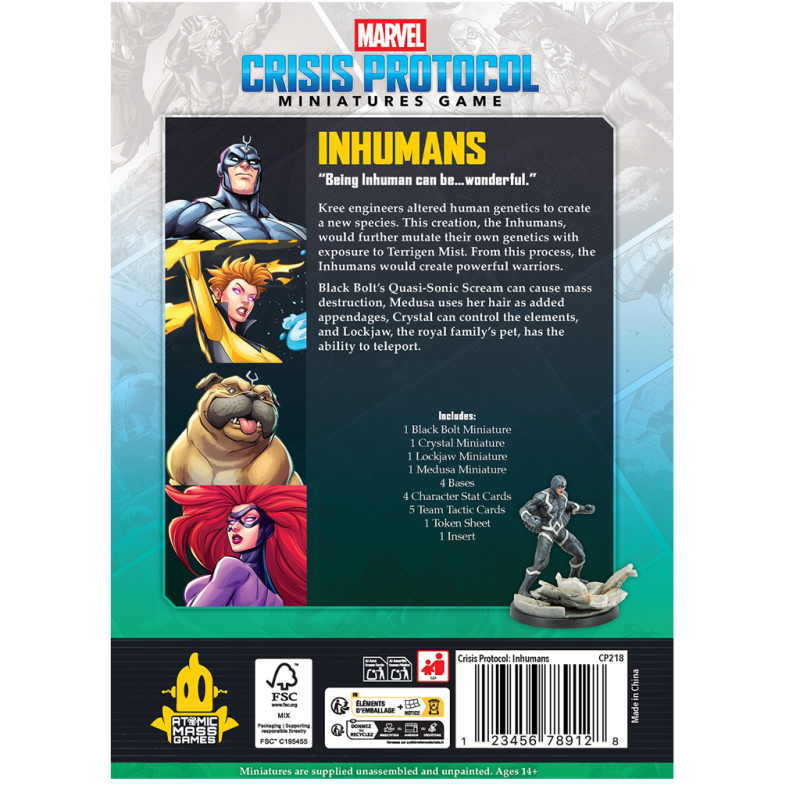 [PREPEDIDO] Crisis Protocol - Inhumans Affiliation Pack