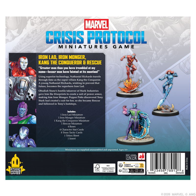 [PREPEDIDO] Crisis Protocol - Iron Lad, Iron Monger, Kang the Conqueror & Rescue
