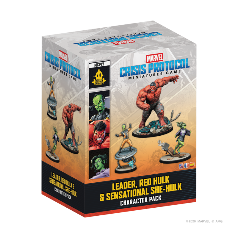 [PREPEDIDO] Crisis Protocol - Leader, Red Hulk & Sensational She-Hulk
