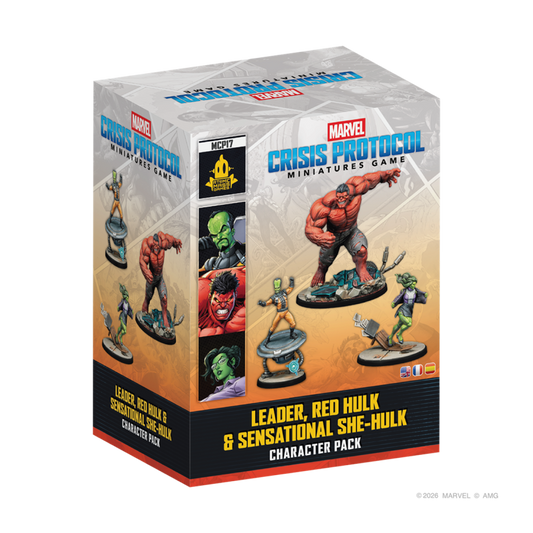 [PREPEDIDO] Crisis Protocol - Leader, Red Hulk & Sensational She-Hulk