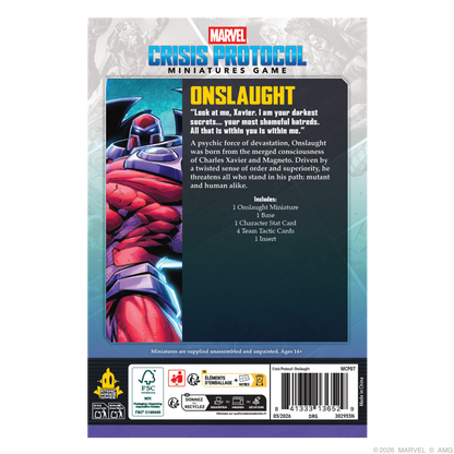 [PREPEDIDO] Crisis Protocol - Onslaught Character Pack