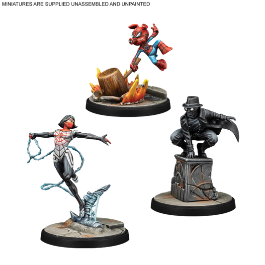 [PREPEDIDO] Crisis Protocol - Silk, Spider-Ham & Spider-Man Noir