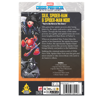 [PREPEDIDO] Crisis Protocol - Silk, Spider-Ham & Spider-Man Noir