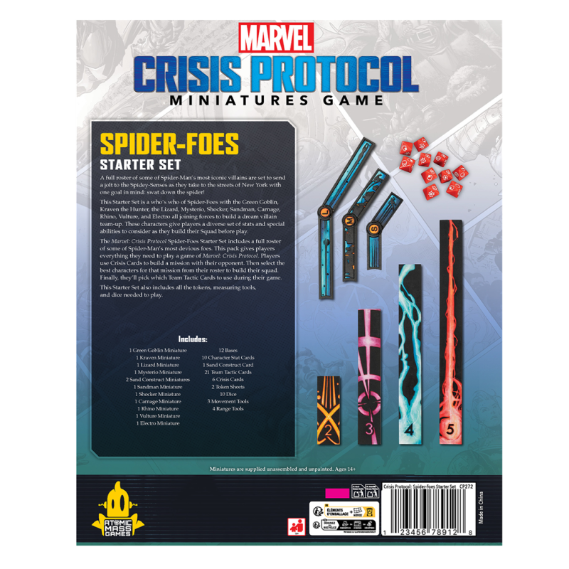 [PREPEDIDO] Crisis Protocol - Spider Foes Starter Set