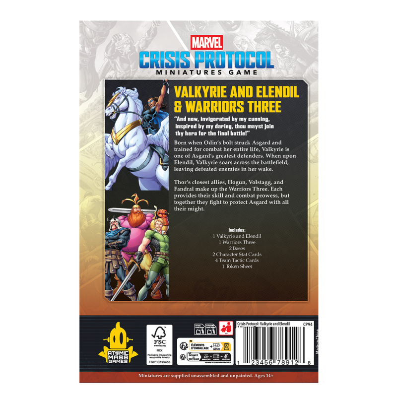 [PREPEDIDO] Crisis Protocol - Valkyrie on Elendil & Warriors Three