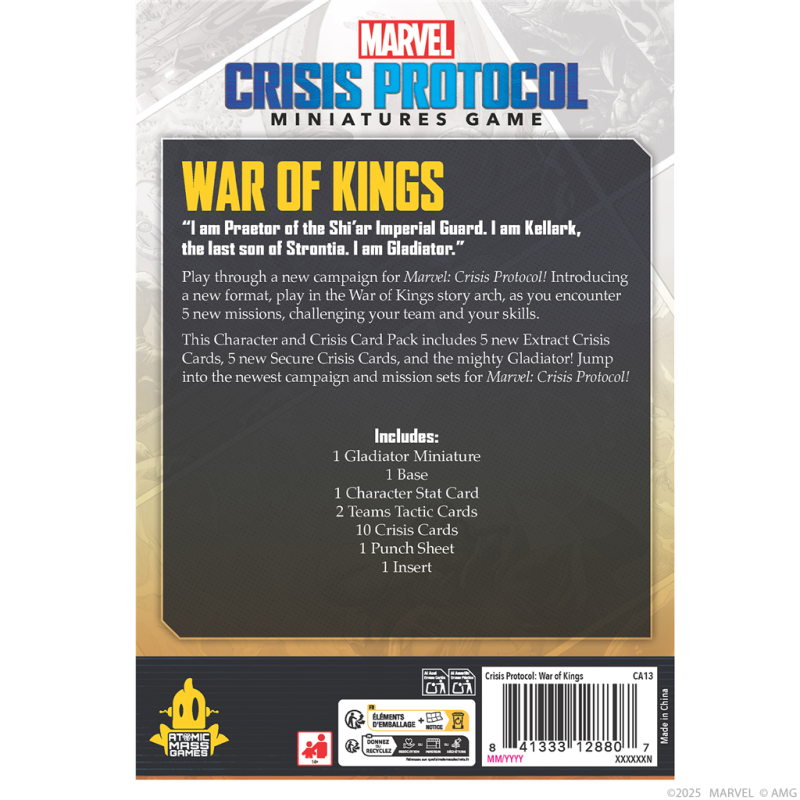 [PREPEDIDO] Crisis Protocol - War of Kings Character and Card Pack