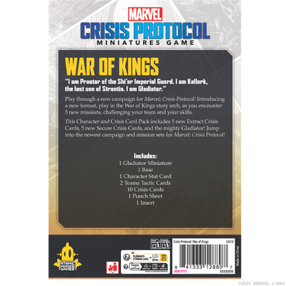 [PREPEDIDO] Crisis Protocol - War of Kings Character and Card Pack