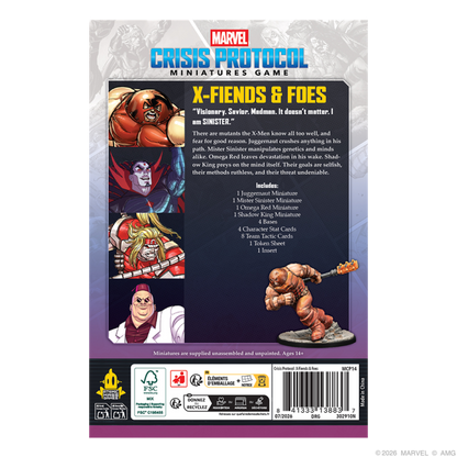 [PREPEDIDO] Crisis Protocol - X-Fiends & Foes Character Pack