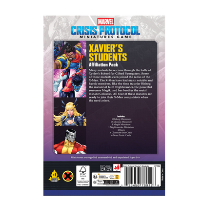 [PREPEDIDO] Crisis Protocol - Xavier’s Students Affiliation Pack