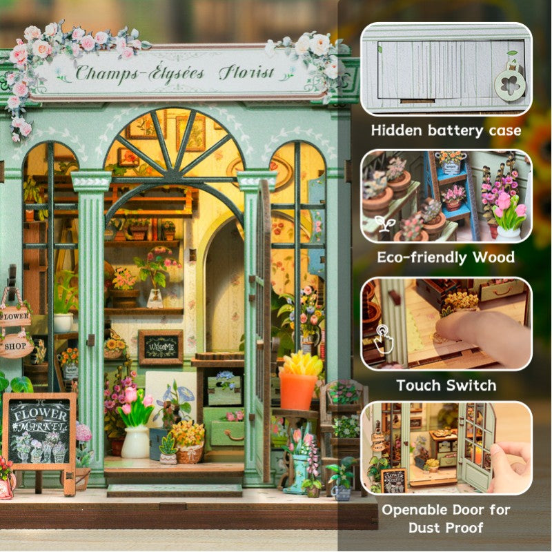 DIY Miniature House - City Walk - Champs Elysees Florist