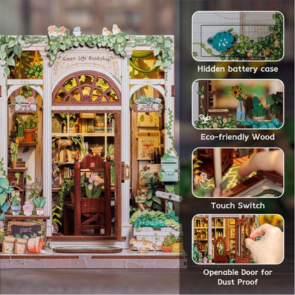 DIY Miniature House - City Walk - Green Life Bookshop