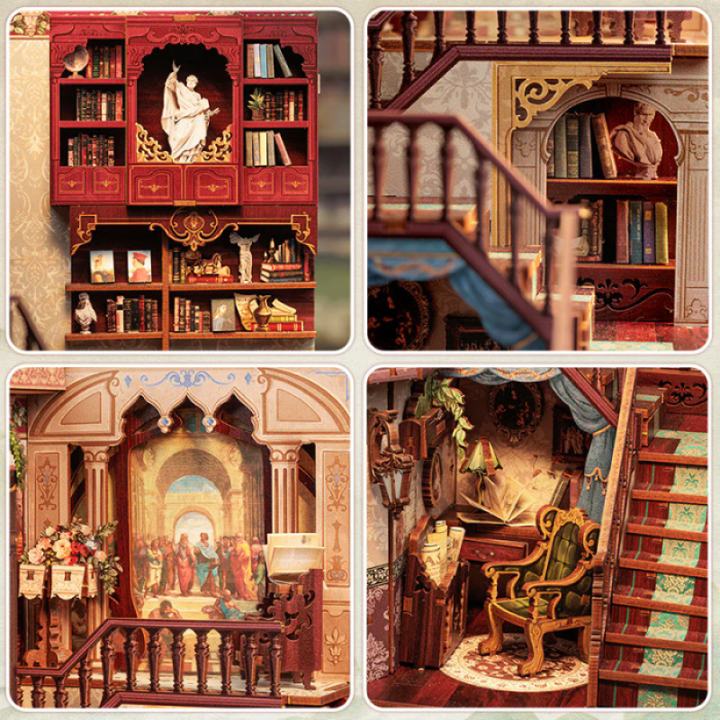 DIY Book Nook Kit - Book Journey - Library of Wisdom