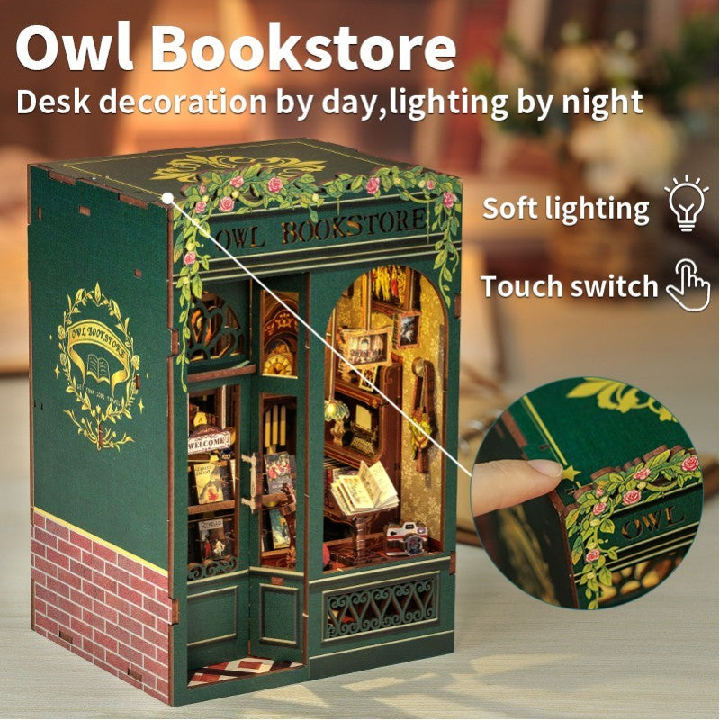 DIY Book Nook Kit - Book Journey - Owl Bookstore