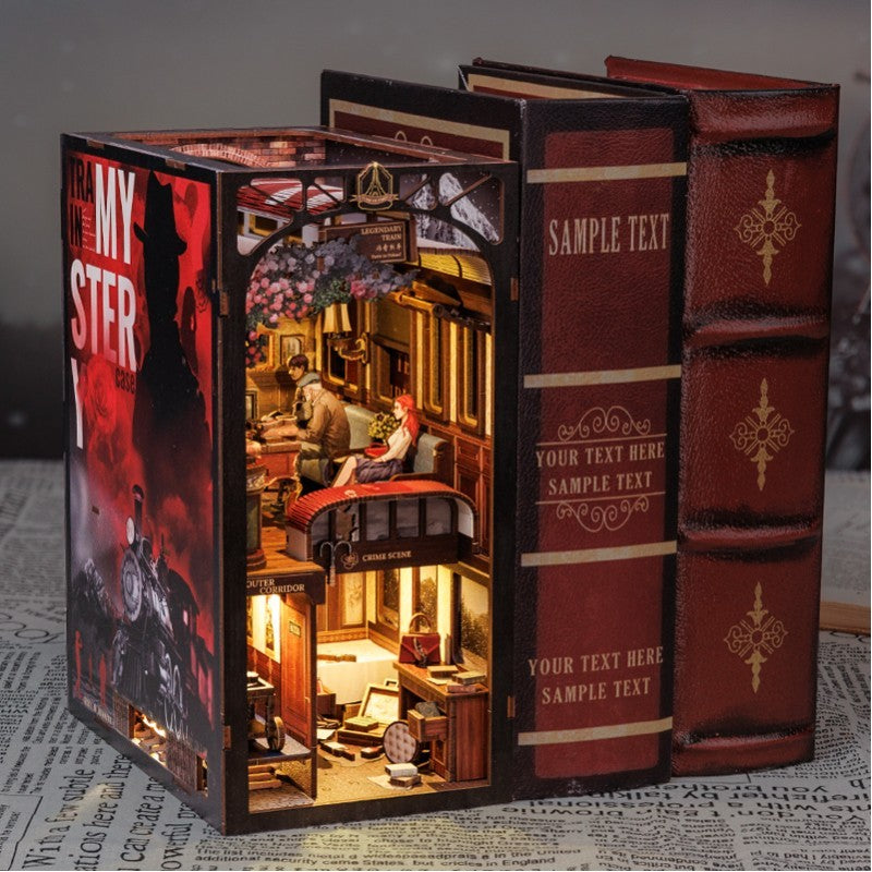 DIY Book Nook Kit - Book Journey - Train Mystery Case