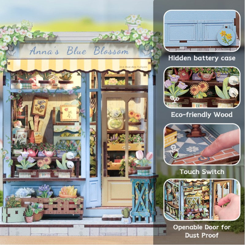 DIY Miniature House - City Walk - Anna's Blue Blossom