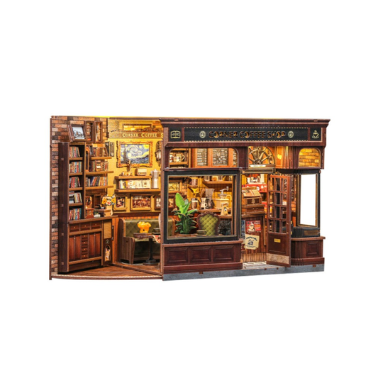 DIY Miniature House - City Walk - Corner Coffee Shop