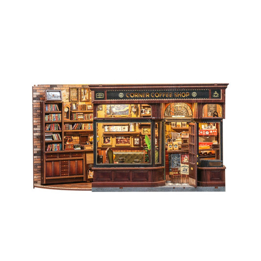 DIY Miniature House - City Walk - Corner Coffee Shop