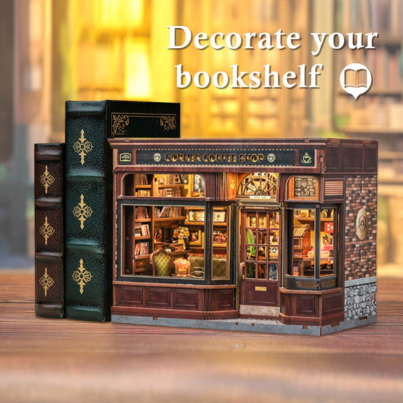 DIY Miniature House - City Walk - Corner Coffee Shop