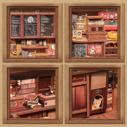 DIY Miniature House - City Walk - Corner Coffee Shop