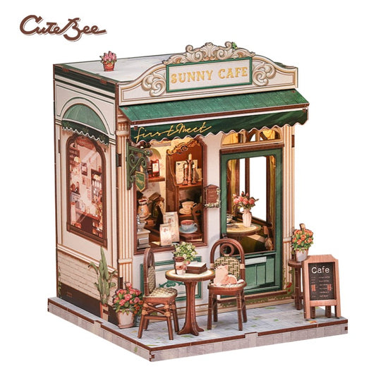 DIY Miniature House - City Walk - Sunny Cafe