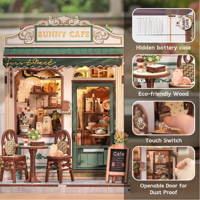 DIY Miniature House - City Walk - Sunny Cafe