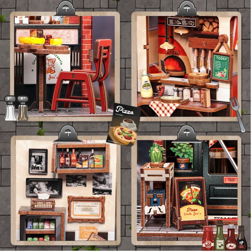 DIY Miniature House - City Walk - Uncle Joe's Pizzeria