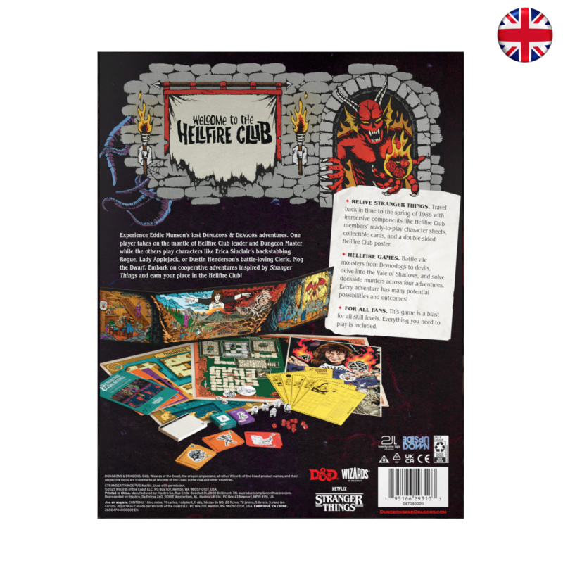 [PREPEDIDO] D&D Stranger Things - Welcome to the Hellfire Club (Inglés)