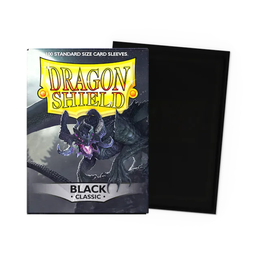 Dragon Shield - Standard Sleeves - Classic Black (100 Sleeves)