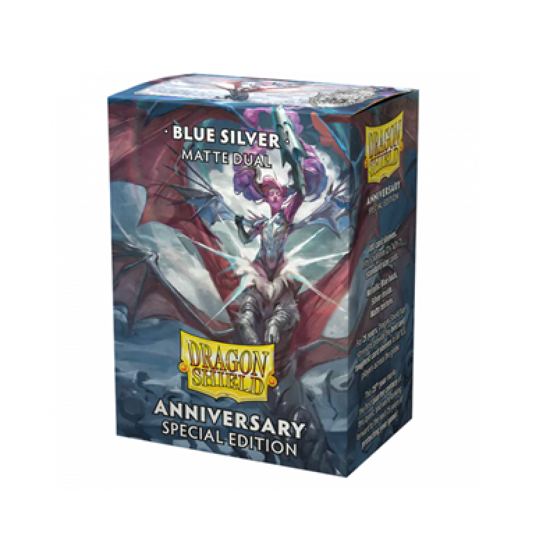 Dragon Shield - Standard Sleeves - Dual Matte Special Edition - Blue Silver (100 Sleeves)