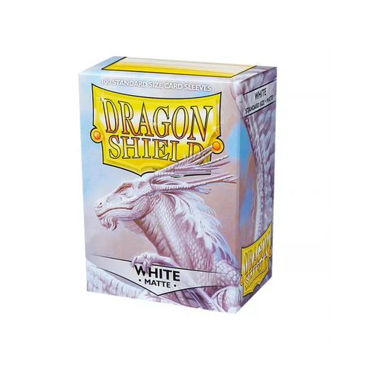 Dragon Shield - Standard Sleeves - Matte White (100 Sleeves)