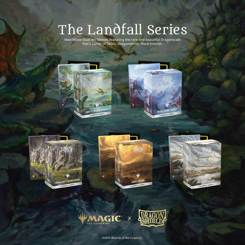 Dragon Shield - Standard Sleeves - Matte Dual Art - Landfall Series (100 Sleeves)