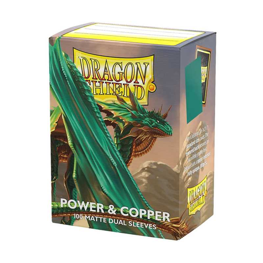Dragon Shield - Standard Sleeves - Dual Matte Power & Copper (100 Sleeves)