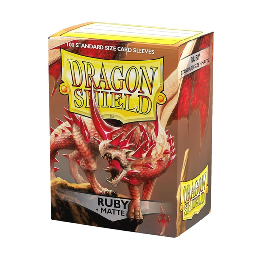 Dragon Shield - Standard Sleeves - Matte Ruby (100 Sleeves)