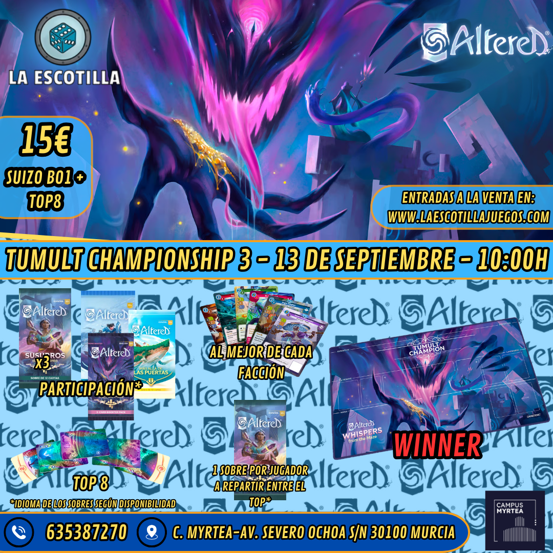 [EVENTO] Altered - Tumult Championship 3 - 13 de Septiembre de 2025