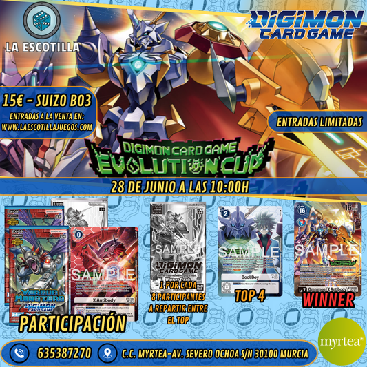 [EVENTO] Digimon - Evolution Cup 2025 Vol 1 - 28 de Junio a las 10:00H