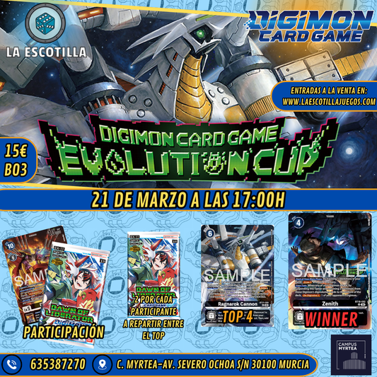 [EVENTO] Digimon - Evolution Cup - 21 de Marzo de 2026 a las 17:00H