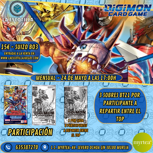 [EVENTO] Digimon Mensual 24 de Mayo de 2025 - 17:00H