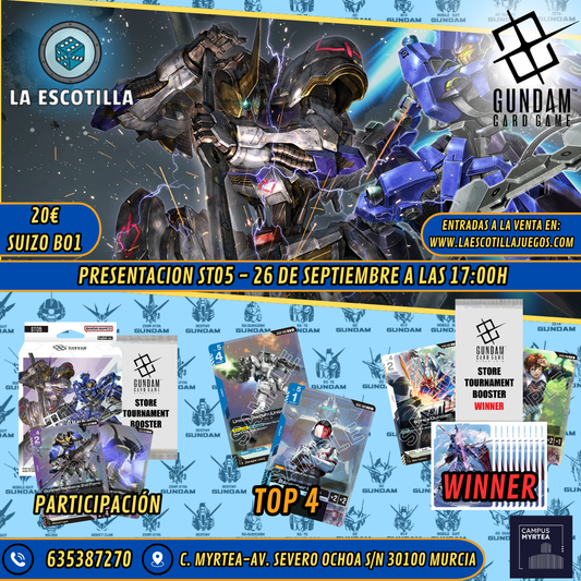 [EVENTO] Gundam TCG - Presentacion ST05 - 26 de Septiembre a las 17:00h