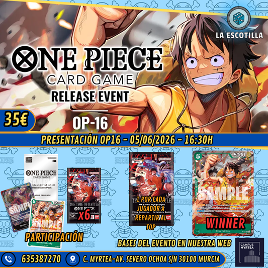 [EVENTO] One Piece - Presentación The Time Of Battle OP16 - 05 de Junio de 2026 a las 17:00h