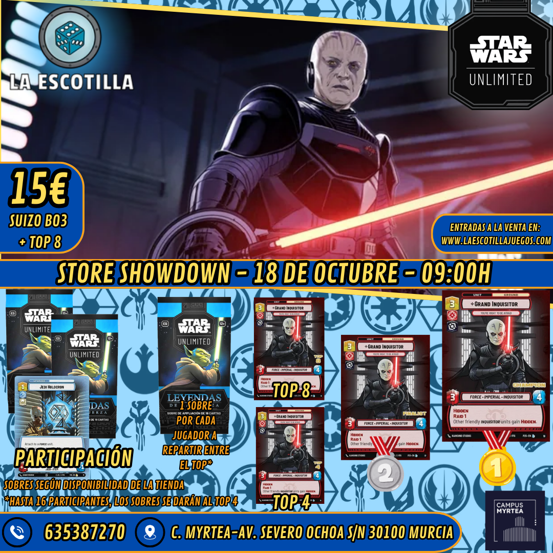 [EVENTO] Star Wars Unlimited - Store Showdown - 18 de Octubre a las 9:00h